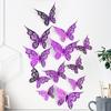 LK04 diez colores remolinos hueco Mariposa Decoración de habitación Hogar festival fiesta diseño cartón hueco mariposa tridimensional