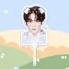 Zhou Keyu Placa de Sinalização de Fã com Cabeça Grande em Forma de Leque Fã de Concerto Mercadoria Estilo Igual do Tiktok