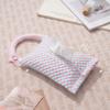 Bolsa de Pañuelos a Cuadros Blanco y Negro Simple Suave y Cómoda Bolsa de Pañuelos Colgante para Coche Decoraciones para el Hogar Dormitorio