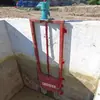 Polipasto de tornillo con puerta de hierro fundido, elevador manual de compuerta de agua de doble función con manivela