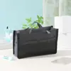 Bolsa de Cosméticos Ligera de Gran Capacidad Transfronteriza con Doble Cremallera, Neceser Engrosado, Bolsa Multifuncional para Almacenamiento de Cables de Datos
