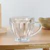 Juego de Seis Tazas de Café Estilo Europeo con Asa para el Hogar Juego de Vasos de Vidrio de Alto Valor Taza de Regalo para Actividades Festivas