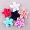Acessórios para flores de chiffon artesanais faça você mesmo, acessórios para cabeça infantil, estrela de cinco pontas, chiffon, flores pequenas frescas