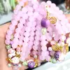 Cerámica de Origen Jingdezhen Pulsera de Gato de la Fortuna y el Tesoro para Niñas Estilo Nacional Nuevo Estilo Chino Original Pequeño Fresco Estilo Antiguo Cuentas Hecho a Mano