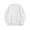 80% Algodón Color Sólido Doble Cara Lisa Marca de Moda Europea y Americana Talla Grande Sudadera de Manga Larga para Hombre Sudadera de Cuello Redondo con Logo Impreso Personalizado