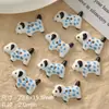 Botões de cerâmica fofos de cachorrinho pintados à mão, materiais para pulseira DIY feita à mão e acessório de vestuário, contas soltas