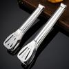 Pinzas para Barbacoa de Acero Inoxidable 304 para Hacer Té Alrededor de la Estufa, Barbacoa Estilo Campamento, Bistec Frito, Pinzas para Comida de Barbacoa, Pinzas Públicas con Mango de Madera Harajuku