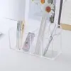 Porta-Canetas Transparente Personalizado Caixa de Armazenamento Compartimentada em Acrílico Desktop Cosméticos Papelaria Caixa de Armazenamento com Múltiplos Compartimentos Personalização em Massa
