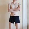 Cueca boxer masculina de seda gelada, respirável, fria, solta, plus size, ultrafina, sexy