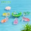 Transfronterizo Nuevo Micro-paisaje Creativo Destello Fino Animal Tortuga Salamandra DIY Accesorios Decorativos Mini Resina Pequeños Adornos