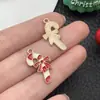 Transfronterizo Mixto 50 Dibujos Animados Navideños Gotas de Aceite Lindo Santa Reno Muñeco de Nieve Colgante Accesorios para Joyería DIY