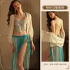 Xianyi Lingerie Erótica Estilo Antigo Saia de Gaze Chiffon Faixa de Barriga Estilo Sexy Cosplay Hanfu Tentação Peito Pequeno Conjunto de Sedução 452