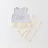 Colete Infantil 2026 Verão Novo Estilo Camiseta sem Mangas para Meninas, Peça Externa Leve Roupa Infantil, Top para Bebê, Roupa de Verão, Classe A