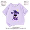 Novo Modelo Bobby 3 Animalzinho Sorridente Gato Sonolento Roupa Infantil Algodão Respirável Versátil Manga Curta Meninos e Meninas Camiseta