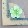 Accesorios Brillantes de Resina de Plumeria Frescos y Dulces Lindos Accesorios para el Cabello DIY Pasador de Flor Cuerda para el Cabello Accesorios de Flor de Cinco Pétalos