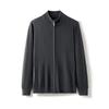 Cárdigan de Lana Merino 100 para Hombre Primavera y Otoño Delgado Suéter de Cuello Semialto Suéter Holgado Abrigo Trendy