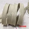 Cuerda plana hueca colorida de 1 cm de ancho, cordón trenzado de poliéster, cinta hueca de doble capa, adecuada para cordones de sombreros, cordones de zapatos y cinturillas