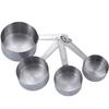 Cuchara medidora de acero inoxidable directa de fábrica, taza medidora, juego de 8 piezas con escala, juego de cucharas para condimentar, medidor de repostería de cocina