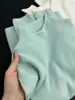 Suéter de Punto en Capas con Cuello Medio Alto para Mujer, Top Base Suave y Sedoso, Cuello Alto Pequeño de Otoño e Invierno, Estilo Simple, Mangas Largas por Dentro