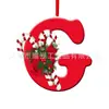 Adornos Nuevos Creativos de Letras Inglesas Transfronterizos Acrílico Plano Decoración para Árbol de Navidad Fiesta en Casa Regalo