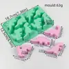 9 moldes de silicona de grado alimenticio con forma de flor, molde para chocolate, caramelo, gelatina, gelatina, molde para jabón casero DIY