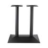 Pé de Mesa de Ferro Fundido Preto Oeste Suporte de Mesa de Café Suporte de Pé de Mesa de Mármore Perna de Chá de Leite Bar Base de Pé