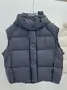 Colete Versátil Solto Estilo Coreano Jaqueta Puffer Feminina Nova Outono Inverno Roupa Externa Colete Quente com Capuz Oversized