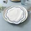 Servilleta bordada, paño cuadrado bordado, mantel para restaurante occidental, paño decorativo para sesiones de fotos, exclusivamente para cafeterías y hoteles, paño de cocina para té