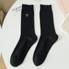 Meias Femininas Verão Sweat-Absorbing Thin Bow Ballet Estilo JK Sweet Girl Respirável Malha Médio Tubo Meias Empilhadas