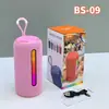 Nuevo BS-09 portátil luces RGB coloridas audio Bluetooth red doble bocina subwoofer altavoz de regalo portátil