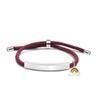 Pulseira Personalizada Publicidade Transfronteiriça Logo Personalizado Arco-Íris Multicolorido Presente de Feriado Pulseira Trançada Gravada em Aço Titânio