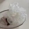 Goma para el pelo grande con pedrería estilo coreano para mujer, Diadema de malla de alta gama, Realza el volumen del cabello, Accesorio para el cabello de cuerda para el pelo estrellada