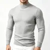Comercio Exterior AliExpress Suéter de Punto Trenzado de Cuello Alto para Hombre Europeo y Americano, Talla Grande Moda Casual Suéter Pulóver para Hombre