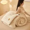 Colcha Personalizada de Algodón-Lino Lavado Clase A con Proteína de Gusano de Seda, Colcha de Invierno, Colcha 3D, Colcha de Invierno Engrosada y Cálida, Relleno de Colcha para Primavera-Otoño