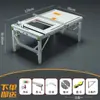 Mesa de Sierra para Carpintería Decoración Pequeña Sierra de Mesa Deslizante Invertida Mesa de Sierra Plegable Portátil Banco de Trabajo Ajustable Mesa de Operaciones Multifunción