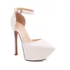 Nuevas sandalias de punta con estampado de piedra 2023 sandalias sexys de tacón de mesa de agua 32-43 Zapatos de comercio exterior de Amazon