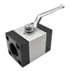 Válvula de Bola Hidráulica de Alta Presión Tipo Qjh 304 Válvula de Bola con Brida Redonda Válvula de Bola de Acero Inoxidable 304 Qjh-10-80F 100F