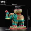 Base de Lámpara de Elefante Pintado en Resina de Xizang, Base de Lámpara de Mantequilla para el Hogar, Portavelas de Lámpara de Luz Eterna, Adorno de Elefante