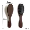 Peine de Airbag con Agujas de Acero, Peine Masajeador de Cabeza, Peine de Cojín de Aire Meridian, Peine de Acero y Bambú para Peinar el Cabello, Peine para Mascotas con Diseño de Madera