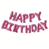 Globos de Aluminio con Letras 'Feliz Cumpleaños' de 16 Pulgadas para Decoración de Escena de Fiesta de Cumpleaños