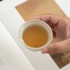 Mesa de hielo, taza de té de doble línea pintada a mano, taza personal para el hogar para hombres y mujeres, juego de té de cerámica Kung Fu, taza de degustación individual, posavasos