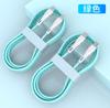 Cable de Datos Trenzado Macaron 120W Carga Rápida Tipo Dual USB-C PD Carga Rápida para Huawei Xiaomi Notebook Transfronterizo