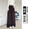 Pantalones de Pana para Mujer, Nuevo Estilo Primavera y Otoño, Corte Holgado, Adelgazantes, Pantalones Rectos con Caída, Pantalones Anchos Casuales Estilo Coreano para Mujer Petite