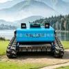 Exportando a Tailandia: Cortacésped de orugas a gasolina de 9 caballos de fuerza serie JL600 con control remoto, adecuado para despejar terrenos para plantas de energía fotovoltaica