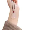 Piedra de Ágata Blanca Hielo Natural Buda Maitreya Guanyin Colgante Colgante para Hombres y Mujeres Hielo Transparente Jade Buda Colgante Venta al por Mayor