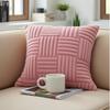 Funda de Almohada de Terciopelo con Copos de Nieve para Oficina Sofá Cojín Relleno Funda de Cojín de Color Sólido Cama de Casa Funda de Cojín Escandinavo