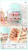 Estuche con juego de pegatinas para uñas para usar, diseños sencillos de dibujos animados con pedrería, varias pegatinas de uñas desmontables