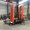 Plataforma Elevatória Hidráulica para Alvenaria e Reboco de Canteiro de Obras Máquina de Carregamento de Tijolos Elétrica Móvel Guindaste Elevador