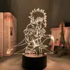 Luz de Noche LED 3D DIY Luz de Ambiente de Siete Colores Serie de Ninjas de Dibujos Animados Lámpara de Mesa 3D Control Remoto Luz de Ambiente de Siete Colores