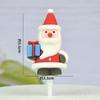 Cola macia Papai Noel plug-in para bolo boneco de neve saco de presente cartão de bolo plug-in Natal tridimensional decoração de mesa de sobremesas